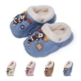 thumbnail image 1 of Cyiecw Waterproof Toddler Slippers Boys Girls Kids Slippers, Soft Plush Warm Anti-slip Girls Slippers Funny Cute Cartoon House Shoes for Indoor Outdoor, 1 of 7