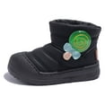 thumbnail image 1 of Cyiecw Winter Boys Girls Snow Boots Waterproof Anti-slip Cotton Shoes Warm Padded Short Boots Candy Winter Boots, 1 of 7