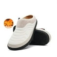 thumbnail image 1 of Cyiecw Winter Warm Cotton Slippers Wide House Slippers for Memory Foam Flat with Anti-slip Sole Comfortable Fluff Bedroom Slippers, 1 of 7