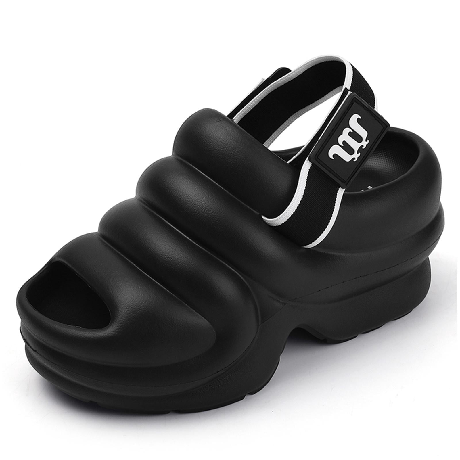 Fishbone Clogs Cyiecw Women's Platform Clogs Hight Heels Fashion Summer Beach Sandals ...