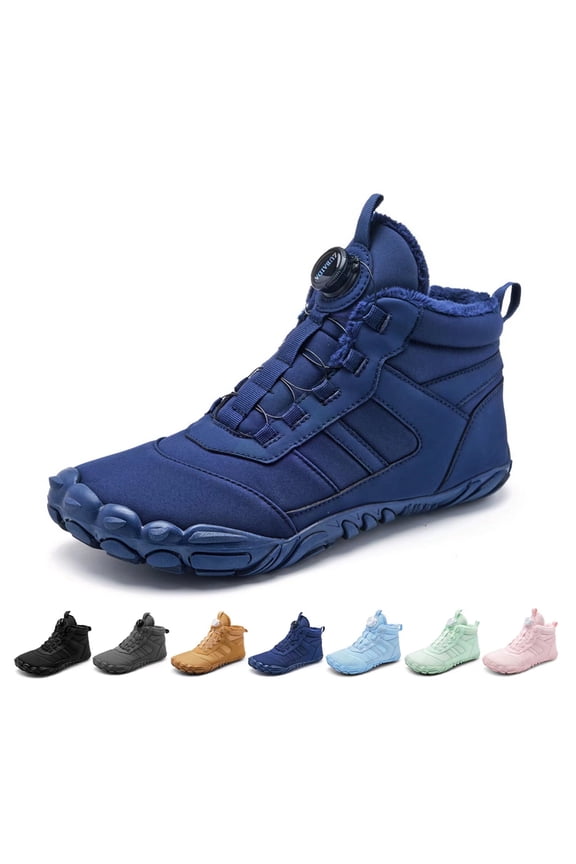 Womens Mens Barefoot Chelsea Boots Shoes | Winter Snow Boots | Warm Ankle Booties with Arch Support | Zero Drop Sole | Wide Toe Box