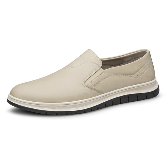 Cyiecw men's leather shoes comfortable casual shoes winter warm non-slip cotton shoes fashion sports shoes