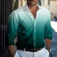 thumbnail image 1 of Cyinyin 2024 Choice Men Polo Shirt Collar Long Sleeved Mens Casual Shirts, Soild Color Cardigan Flowy Men's Polo Shirts Polyester Button Down Polo Shirt, 1 of 5