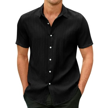 Cyinyin 2024 Choice Summer Polo Shirts for Men Laple Short Sleeved True Classic Tees Men, Soild Color Cardigan Button Down Polo T Shirts for Men Polyester Stripe Polo Shirt