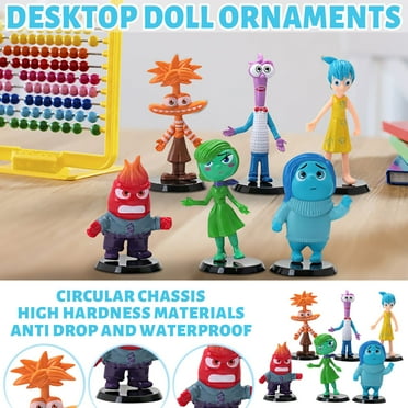 Cyinyin 5 PCS Inside Out 2 Collectible Figures, Movie Characters Cute Collectible Figures Toy Series Fabulous Gifts for Kids Fans Birthday Christmas Graduation
