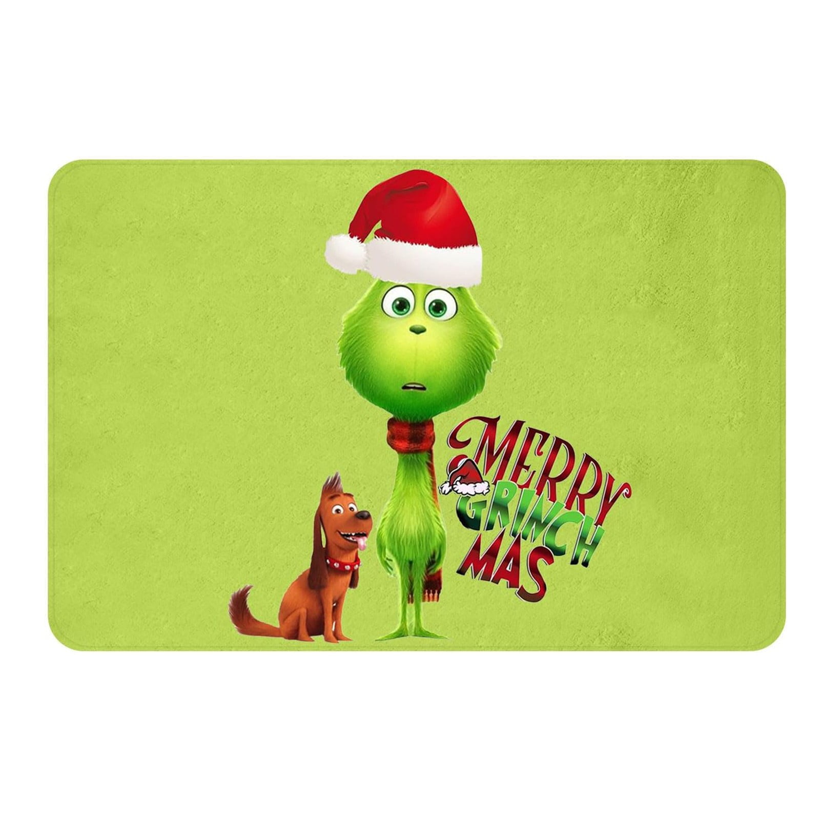 Cyinyin Bath Mat Christmas Grinch Decorations Christmas Bathroom