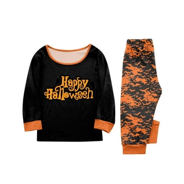 Cyinyin Cozy Family Matching Halloween Pajamas Set Comfortable Halloween PJs for Kids and Adults Perfect for Spooky Nights Kids 4 Years