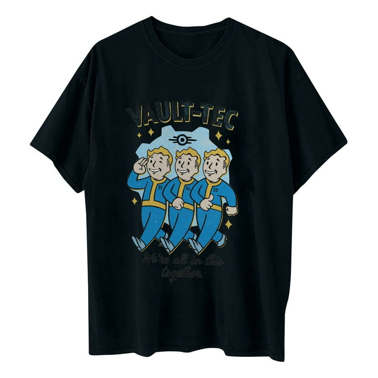 Cyinyin Fallout TV Series Vault Boy Pose T-Shirt, VAULT-TEC