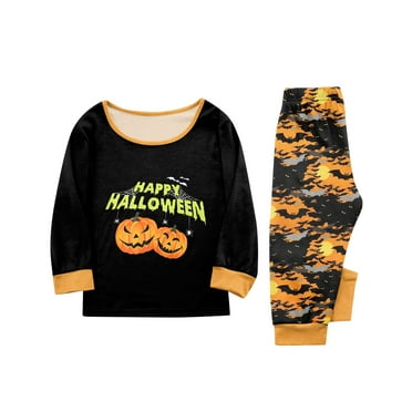 Cyinyin Family Matching Halloween Pajamas Set Comfortable and Festive Kid Halloween Pajamas, Womens Halloween Pjs, and More Kids 5 Years