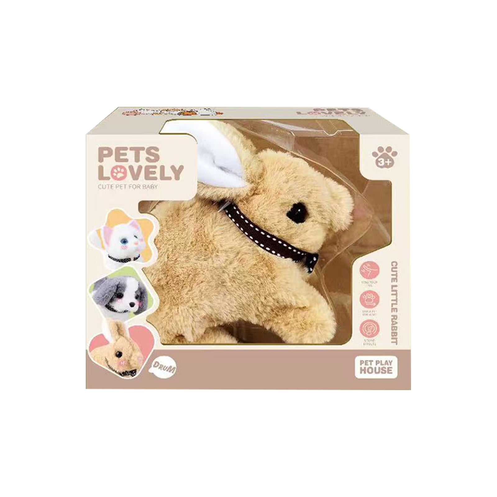 Cyinyin Fun Electronic Bunny Plush Dolls, 6.5 Inch Kawaii Interactive ...