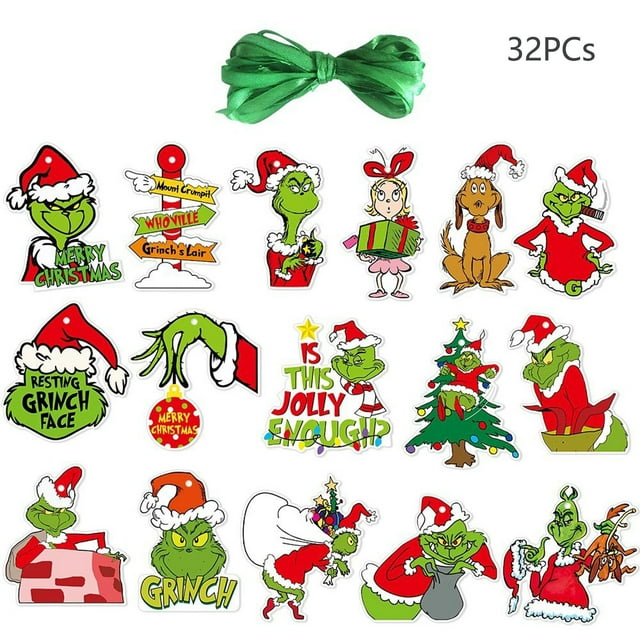 Cyinyin Grinch Christmas Tree Decorations Grinch Tree Ornaments ...