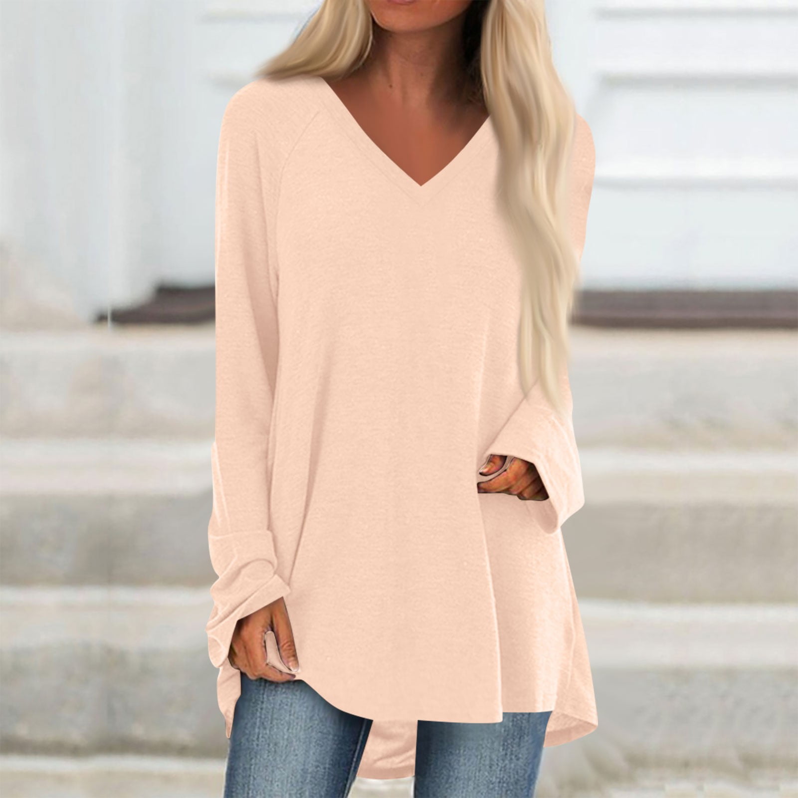 Cyinyin Tshirts Shirts for Women, Women's Autumn And Winter Long