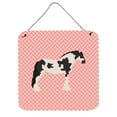 thumbnail image 1 of Cyldesdale Horse Pink Check Wall or Door Hanging Prints, 6 x 6 in., 1 of 1