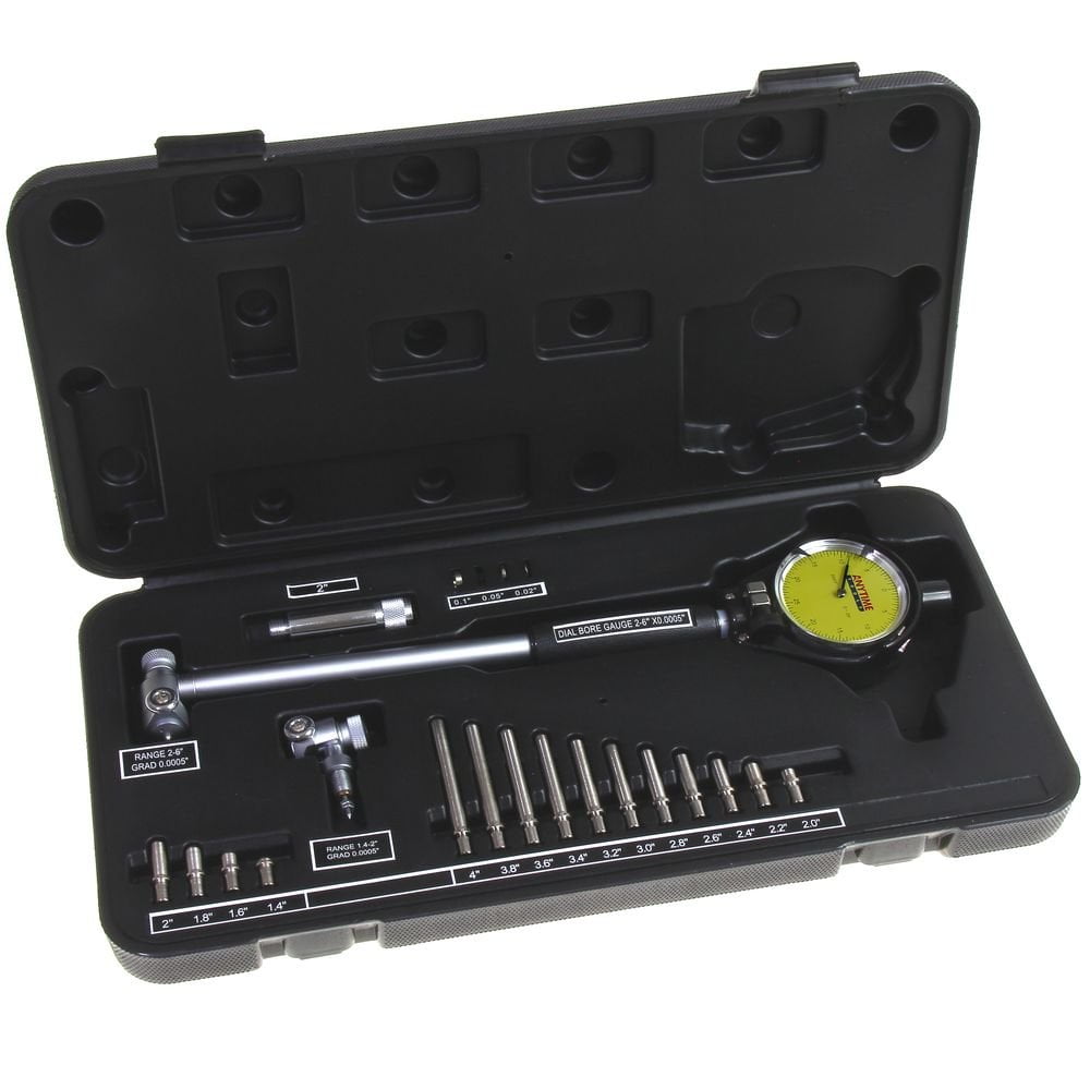 Cylinder Bore Gauge 1.4"6"/0.0005" Deep Out Of Round Auto Engine