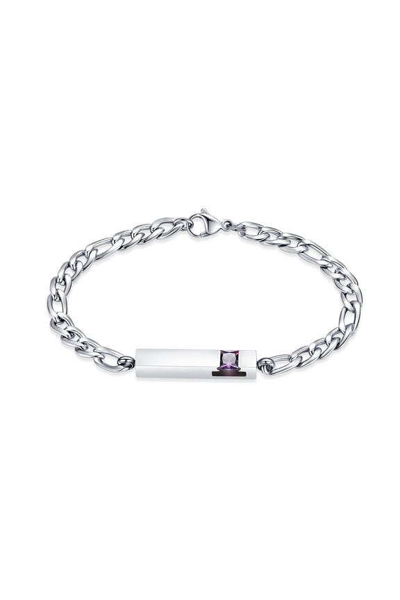 Cylinder Cremation Jewelry Urn Bracelet for Ashes for Women Men Classic Crystal Cremation Memorial Birthstone Bracelet Stainless Steel Keepsake Jewelry Urn Bangle Ashes Holder