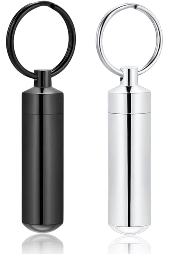 Cylinder Cremation Jewelry Urn Keychain for Ashes for Women Men Cylinder Vial Cremation Urn Keychain Stainless Steel Memorial Cremation Urn Krychain