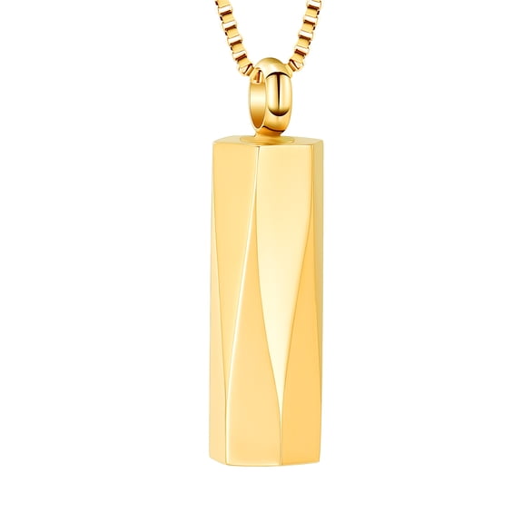 Cylinder Cremation Urn Necklace for Ashes Cremation Urn Necklace for Ashes Bar Cremation Jewelry Stainless Steel Ash Necklace Memorial Keepsake Pendant for Men Women