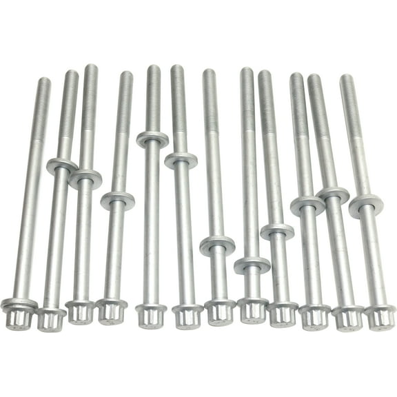 Cylinder Head Bolt Compatible with 1999-2010 Subaru Forester 2005-2006 Saab 9-2X 4Cyl 2.5L Set of 12