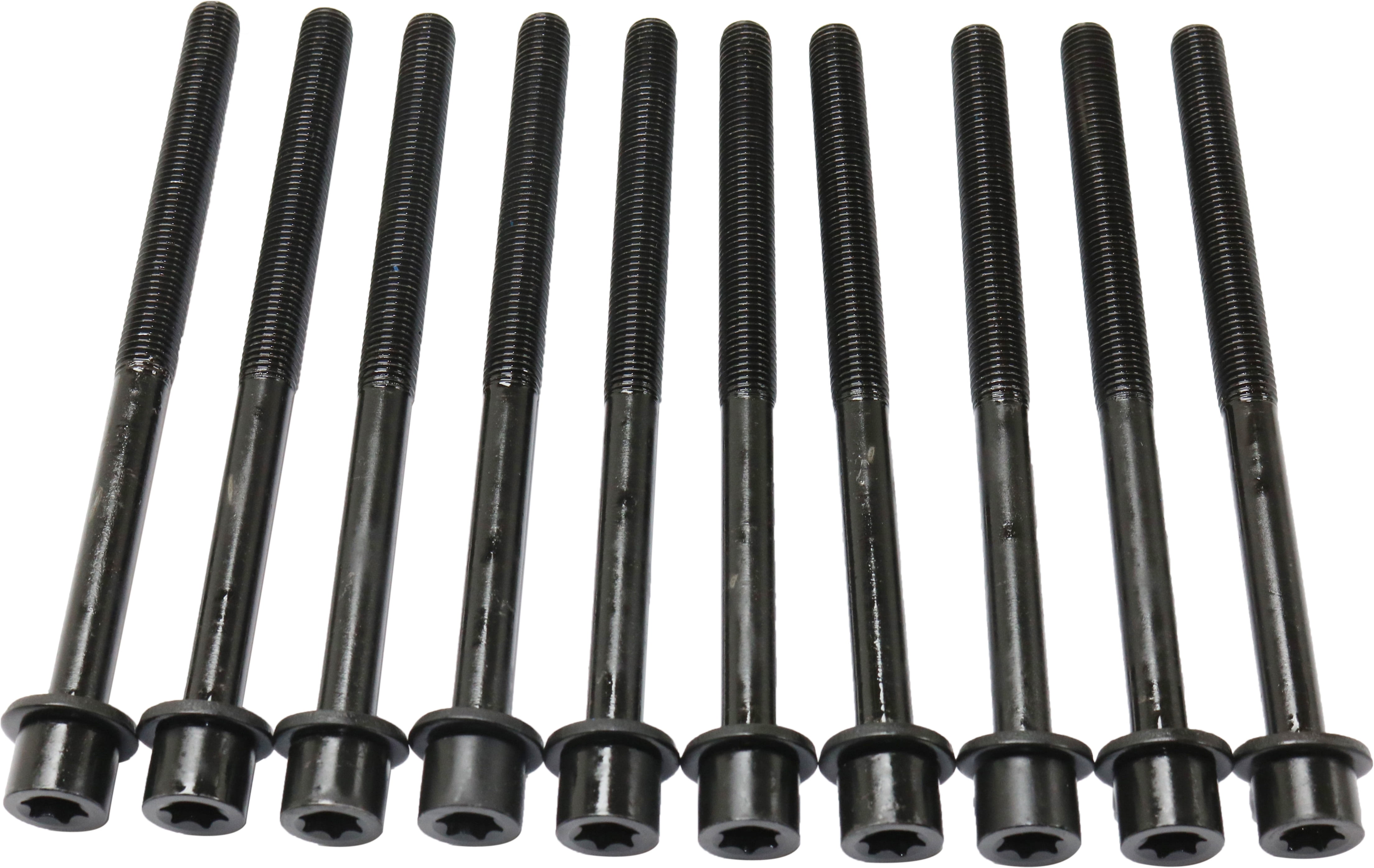 Cylinder Head Bolt Compatible with 2011-2014 Chrysler 200 2008-2014 Dodge Avenger 4Cyl 2.4L Set of 10