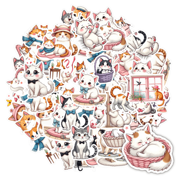 Adorable Stationery Stickers Cute Kids Stickers Toy Playful Teacher Reward Stickers for Laptop Phone Notebook