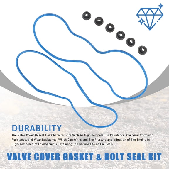 Cylinder Head Cover Gasket & Bolt Seals Kit Fit for GM 4.3L V6 w/Center Bolt