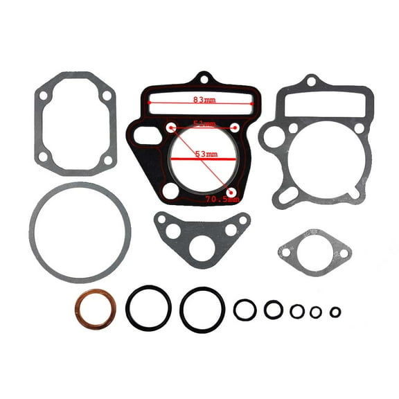Cylinder Head Gasket Set - Lifan 125cc / 53mm - ATV, Dirt Bike, Ice bear, TaoTao, SSR