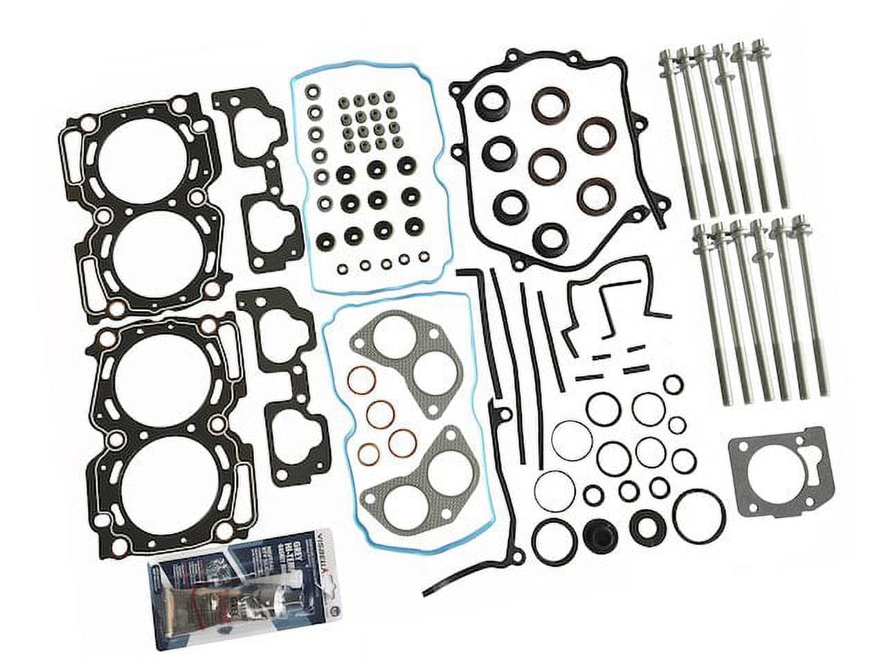 Cylinder Head Gasket Set with Head Bolts - Compatible with 1999 - 2003 Subaru Forester 2.5L SOHC (Engine Code EJ25) 2000 2001 2002
