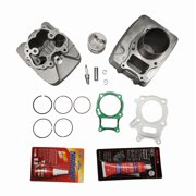 Cylinder Head Piston Ring Gasket Top End Rebuild Kit Fit for Honda 2002-2014 TRX250 Recon 250 12200-HM8-305