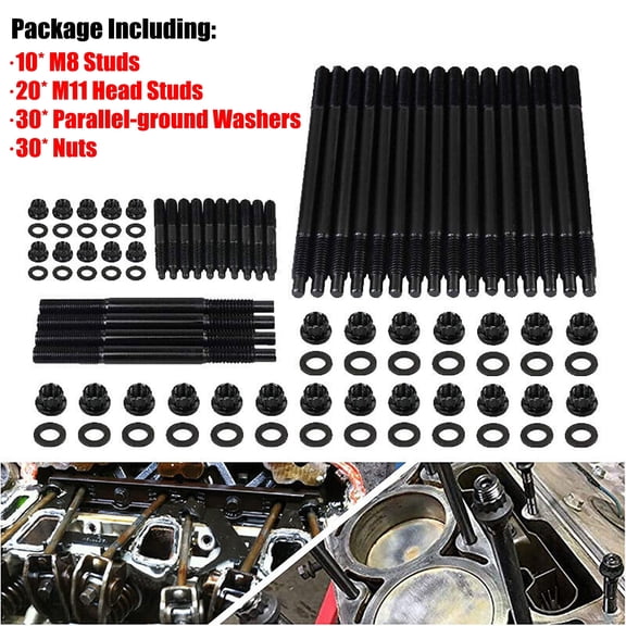 Cylinder Head Stud Kit For 97-03 Chevy LS1 LS6 LS2 LQ9 4.8L/5.3L/5.7L/6.0L 33380