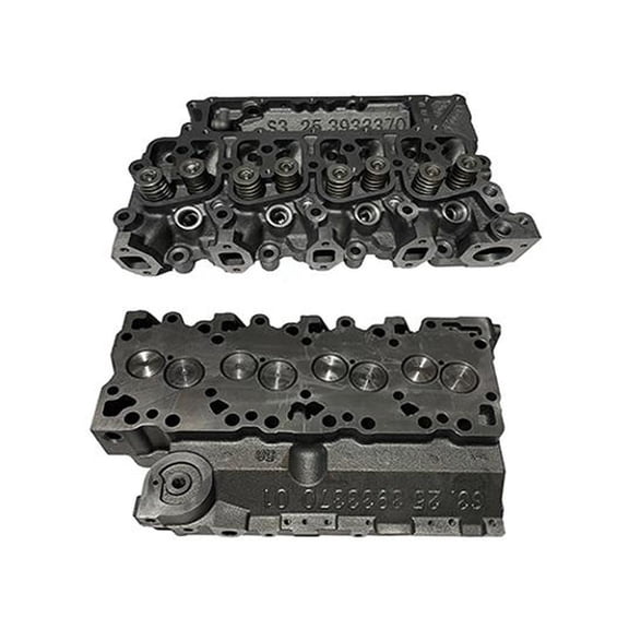 Cylinder Head w/Valves Compatible with New Holland LB75B/LB90B New Holland Backhoes 1995-2010 Cummins 4BT3.9 Diesel 3920005 3904570