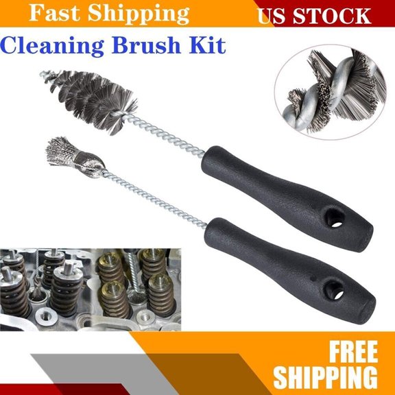 Cylinder Injector Sleeve Cup/Seat/Bore Cleaning Brush Kit For 6.0L Powerstroke