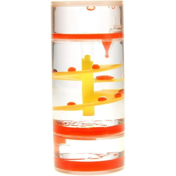 Cylinder Liquid Motion Bubbler Tube | Liquid Sensory Toy Timer | Calm and Relaxing Fidget Office Desk Toy | Helps with Anxiety, Austism, ADHD ideal birthday