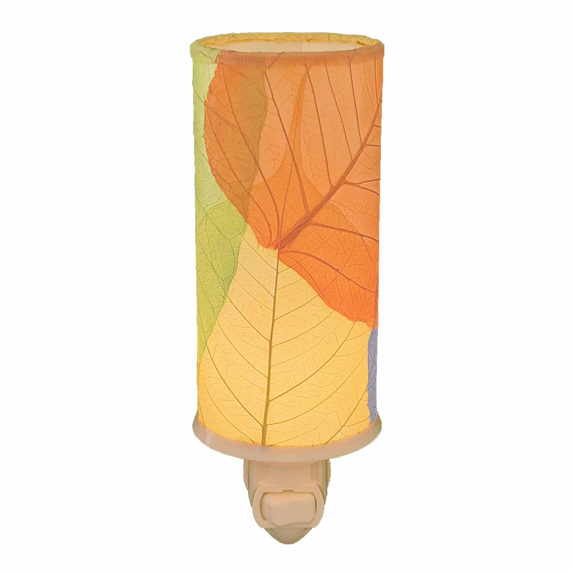 Multi-Color Banyan Leaf Cylinder Night Light