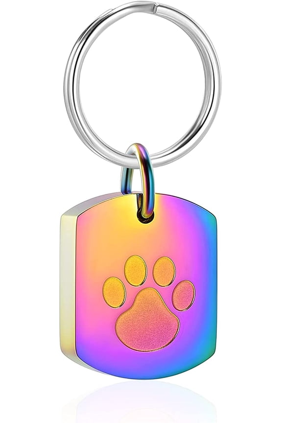 Cylinder / Paw Print Cremation Ash Urn Keychain for Pet Ashes Cremation Jewelry for Human Ashes Dog Cat Cremation Keepsake Keepsake Perfume Memorial Pendant Urn Keychain