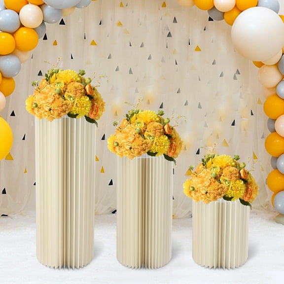 Cylinder Pedestal Wedding Cake Flowers Display Stand Decoration Dessert Table