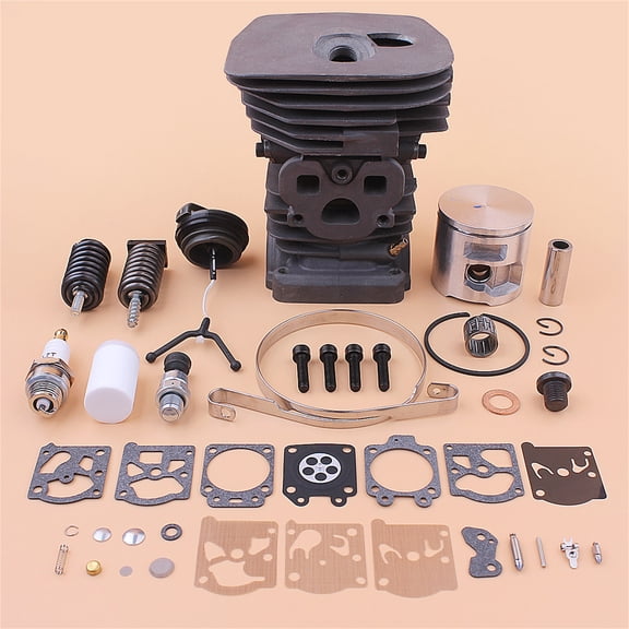 Cylinder Piston Carb Kit For Husqvarna 460 Rancher Chainsaw Top Repair 537320402