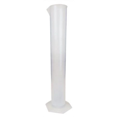 Cylinder Polypropylene Graduated with Hex Base, 500ml Capacity