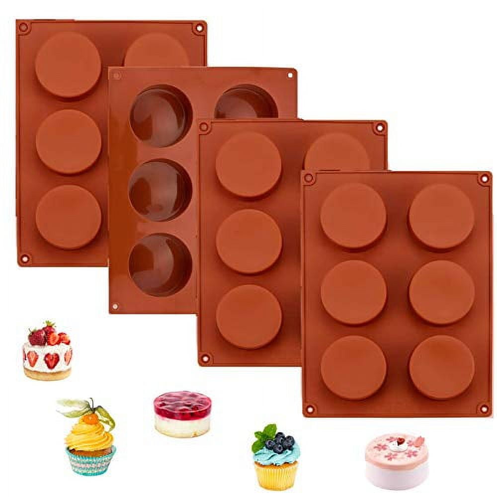 Round Cylinder Cake Molds Silicone Molds for baking cookie Chocolate  Covered Bakeware Pastry Mould Round Cupcake