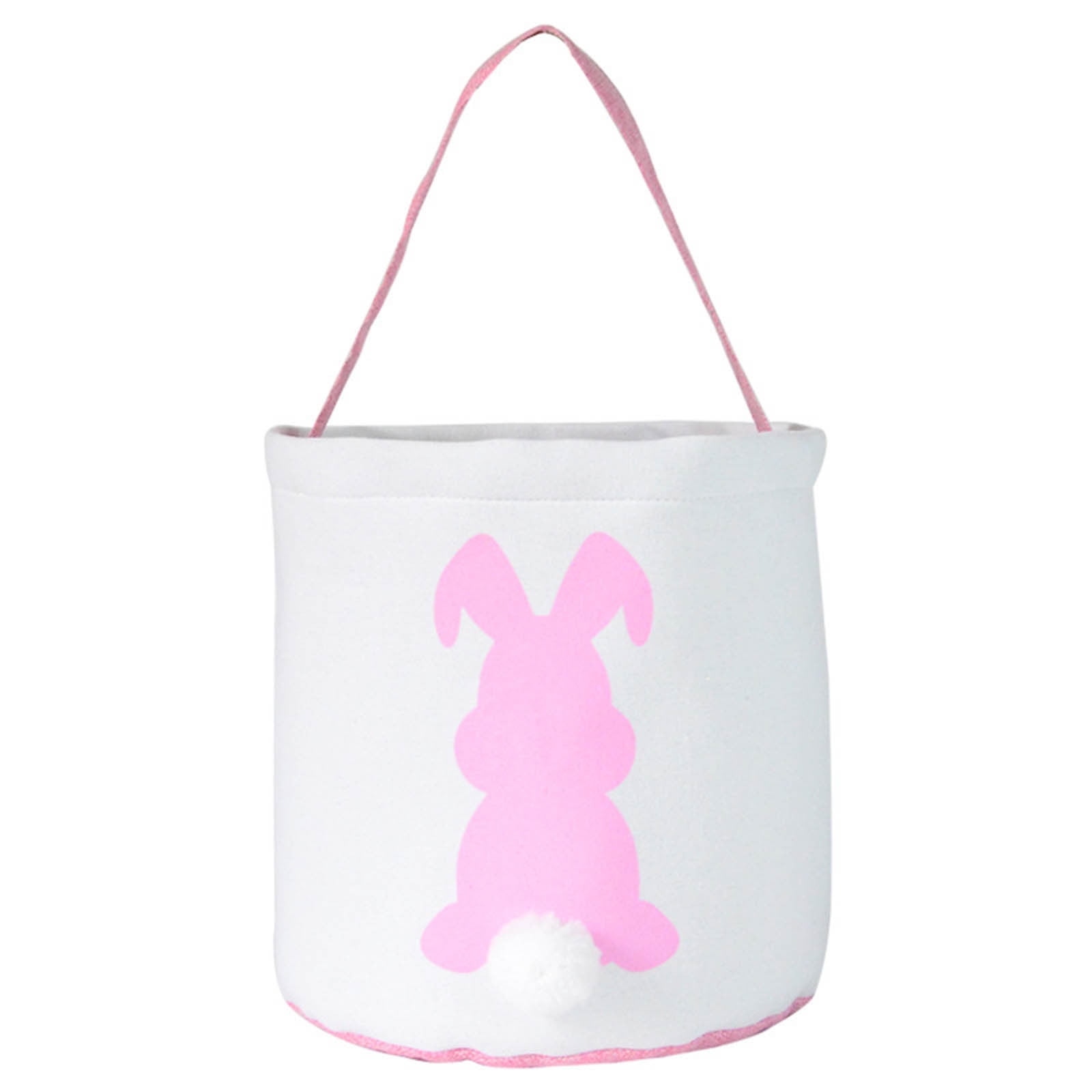 Cylinder Silk Screen Plush Rabbit Easter Portable Gift Bag Easter