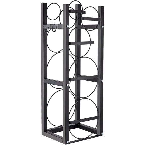 Cylinder Tank Rack for 2x30 lb Tanks Carbon Steel Storage Stand 12x11x35 in