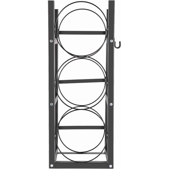 Cylinder Tank Rack for 3x30 lb Cylinders Carbon Steel Storage Stand for Refrigerant Oxygen and Nitrogen Tanks 12 Inx11 Inx32.5 in
