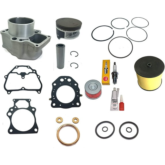 Cylinder Top End Kit For 2007 2008 2009 2010 2011 2012 2013 2014 2015 2016 2017 2018 Honda TRX 420 Rancher Air Filter Oil Filter Piston Gasket Kit