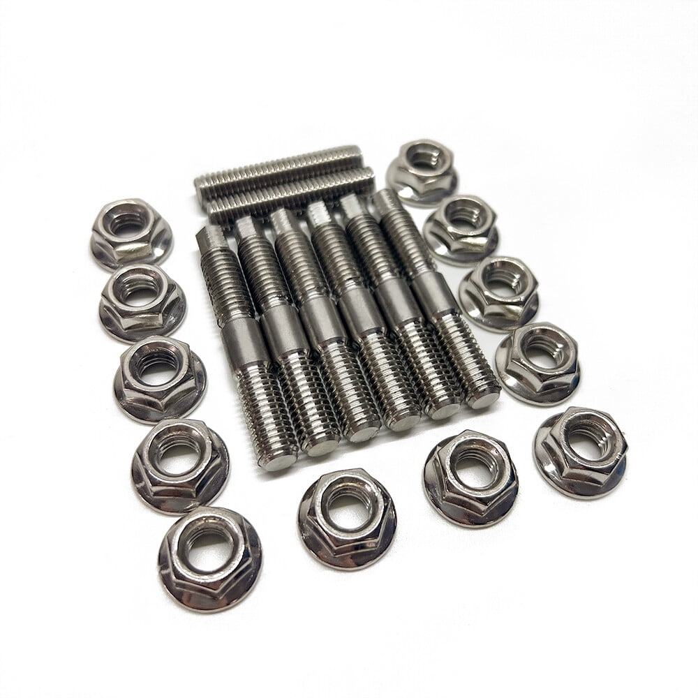 Cylinder Top End Kit with Head Stud Bolt Nuts, Compatible with Yamaha Blaster YFS200 ATV 1988-2006, Engine Repair Kit, Durable Aluminum Alloy, High-Precision Fit