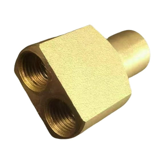 Cylinder Tube Double Head Connecting Adapter Flat Tanks Metal Pipe Connection Joint Tanks Hose Splitter