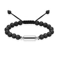 thumbnail image 1 of Cylinder Urn Bracelet for Ashes for Women Men Cremation Jewelry Memorial Keepsake Adjustable Lava Ashes Urn Bracelet, 1 of 9