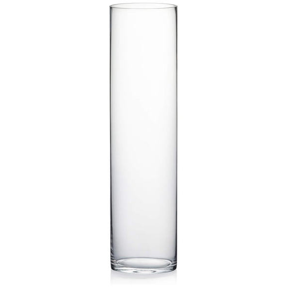 Cylinder Vase, Width 6", Height 24", Clear Tall Glass Container Terrarium Candle Holder for Wedding Centerpiece, Party Event, Home Office Decor, 1 Piece