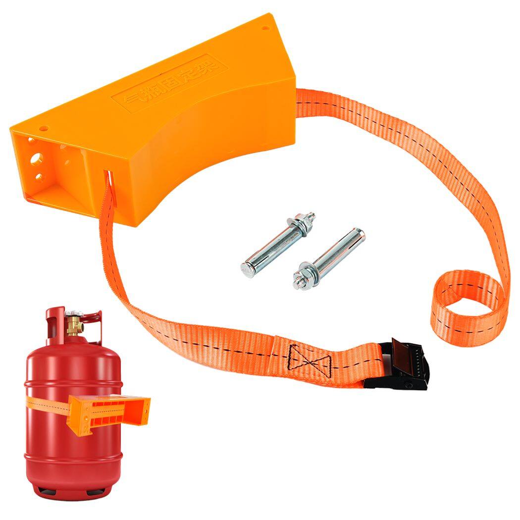 Cylinder Wall Mount Bracket, Heavy Duty Propane Tank Nitrogen Tank Holder with Installation