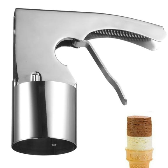 Cylindrical Ice Cream Scoop Stainless Steel, Big Volume Ice Cream Scoop With Spring-powered Trigger Scoop Old Fashion Style Scoop Nostalgic Scoop Easy To Clean