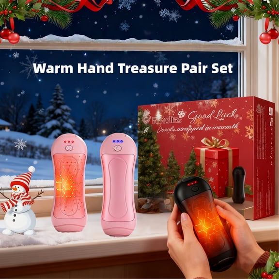 Cylindrical Magnetic Hand Warmer, Comfortable Feel, USB 6000mAh, 3-Speed Temp Adjustment & Fast Heating, Skiing Mountaineering Rock Climbing, Perfect Valentine's Day Gift