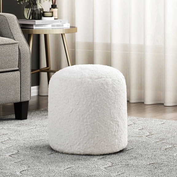 Cylindrical Ottoman - Polystyrene Filling - Entryway or Hall - Functional Decor